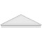 Ekena Millwork Peaked Cap Smooth Architectural PVC Combination Pediment, 70"W x 24-3/8"H x 2-3/4"P (Pitch 6/12) PEDPC070X245PKC00 - alternate 3